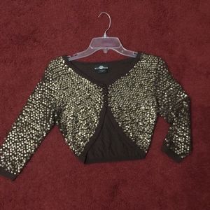 BROWN BRONZE SEQUENSE TOP SIZE M